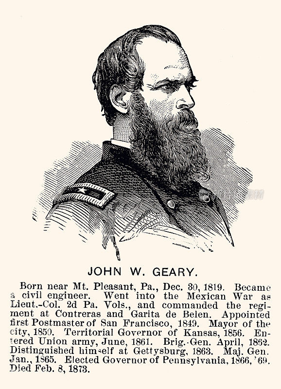 JOHN WHITE GEARY (XXXL分辨率，大量细节)